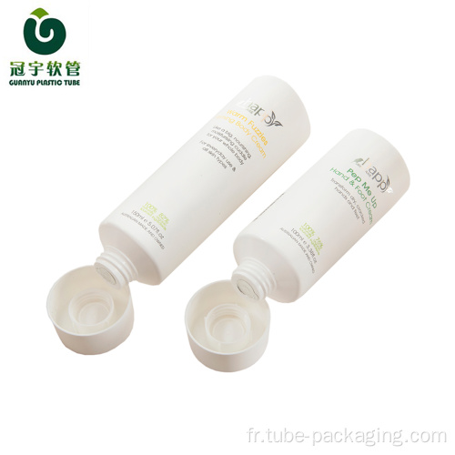 Tube en plastique pour emballage cosmétique de 100 ml avec bouchon à vis